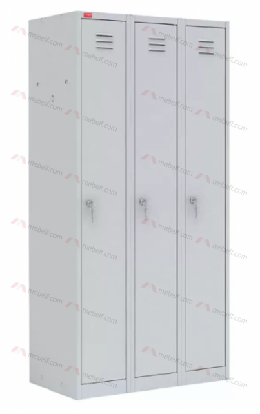 Шкаф металлический для одежды трехсекционный ШРМ-33/900 фото
