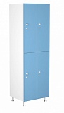 Шкаф для раздевалок WL 22-60 голубой/белый фото