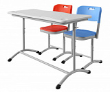 Школьный стол ШСТ12 и стулья ШС01 фото